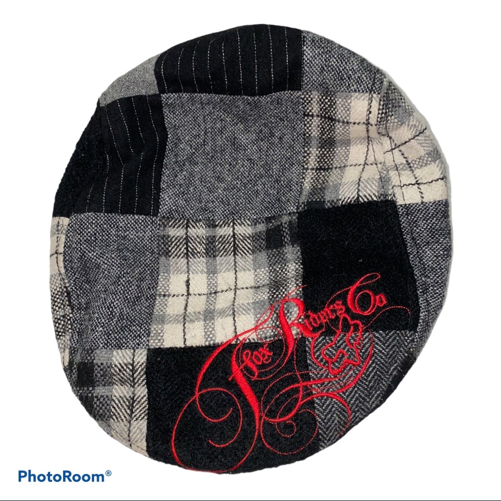 Fox Riders Co Lined Wool Blend Patchwork Cap - image 1
